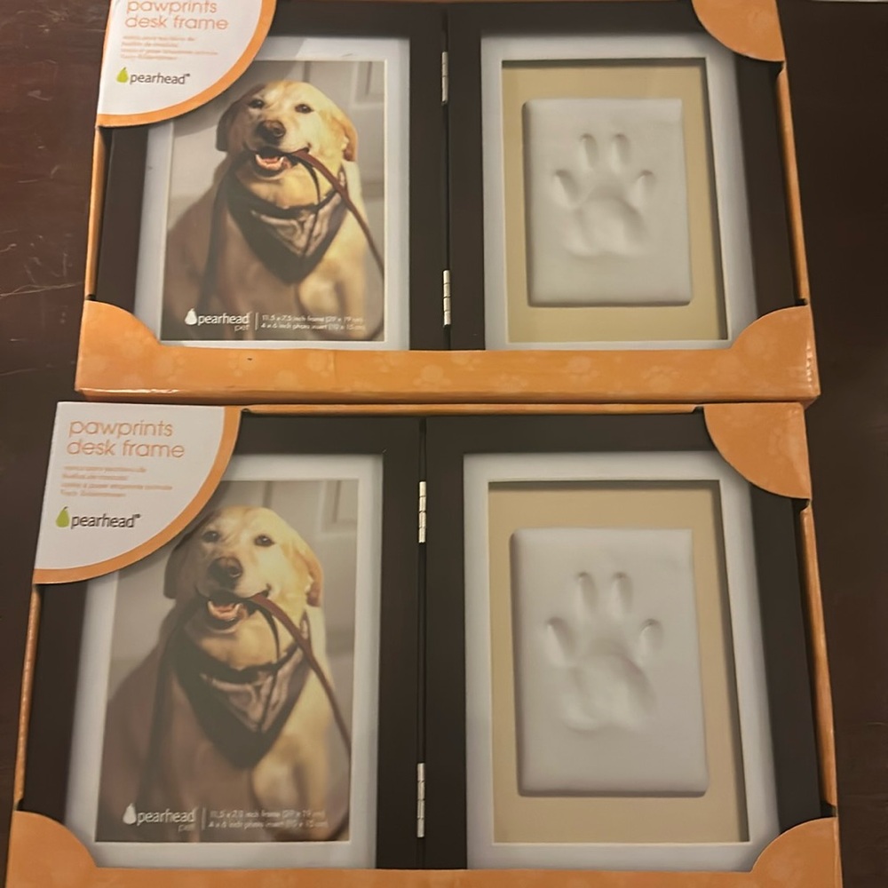 2 PawPrints Desk Frames
